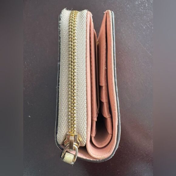 MCM Mini Rabbit Zip Around Wallet in Visetos Beige - Picture 5 of 10